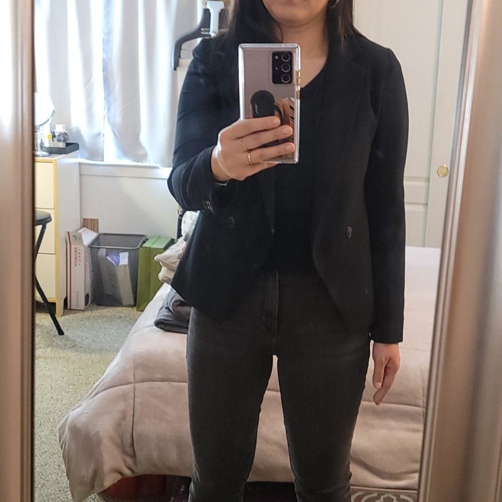 Madewell Black Blazer sz 0